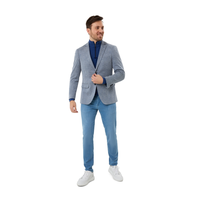 Heren Colbert 1-81-450 Gardeur Collectie BLAUW DESSIN