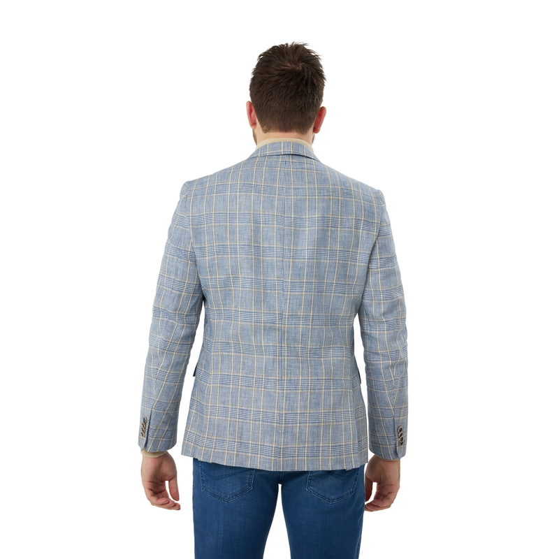 Heren Colbert 1-81-459 Gardeur Collectie BLAUW DESSIN