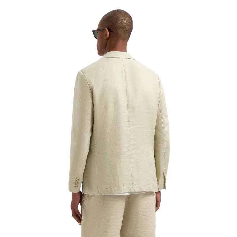 Heren Colbert 111510 Cris Linen Twill Dstrezzed ZAND
