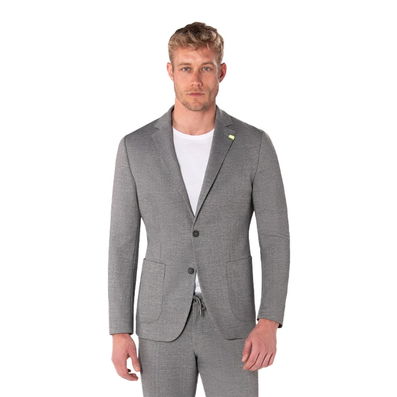 Heren Colbert SNEAKER JACKET Benvenuto LICHT GRIJS