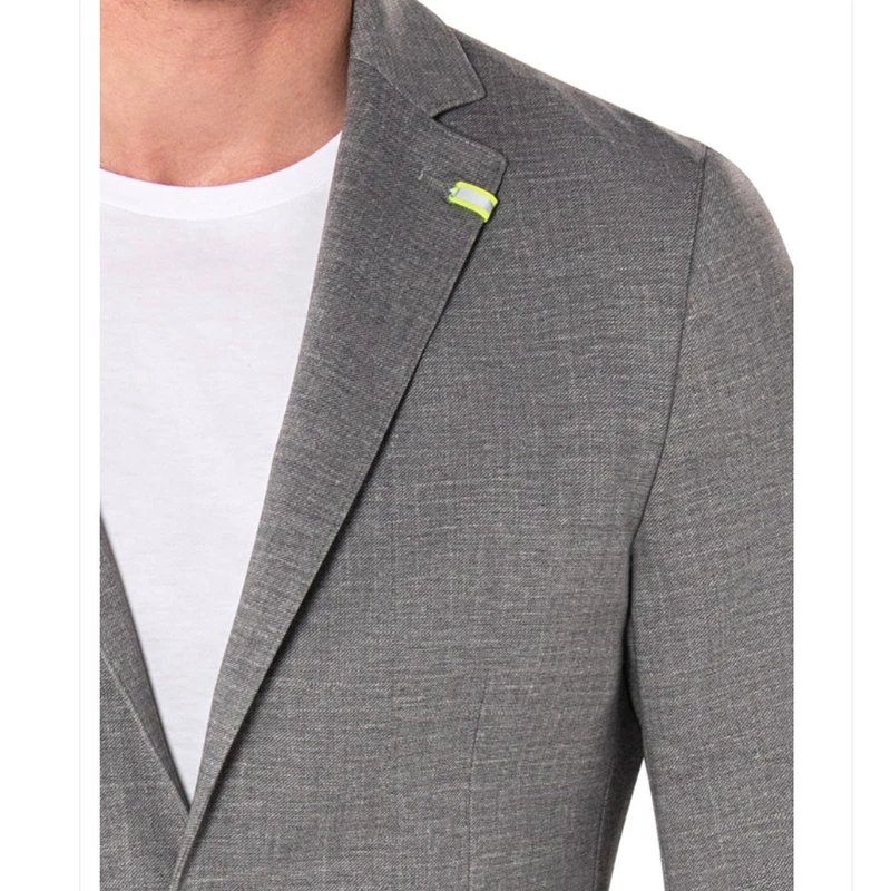 Heren Colbert SNEAKER JACKET Benvenuto LICHT GRIJS