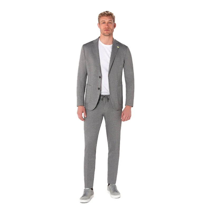 Heren Colbert SNEAKER JACKET Benvenuto LICHT GRIJS