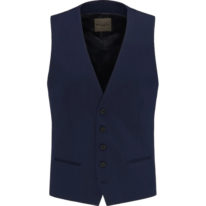 Heren Gilet 20848616630 Benvenuto MIDDEN BLAUW