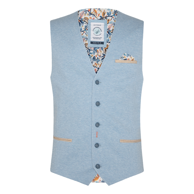 Heren Gilet 31.135.610 A fish named fred BLEU