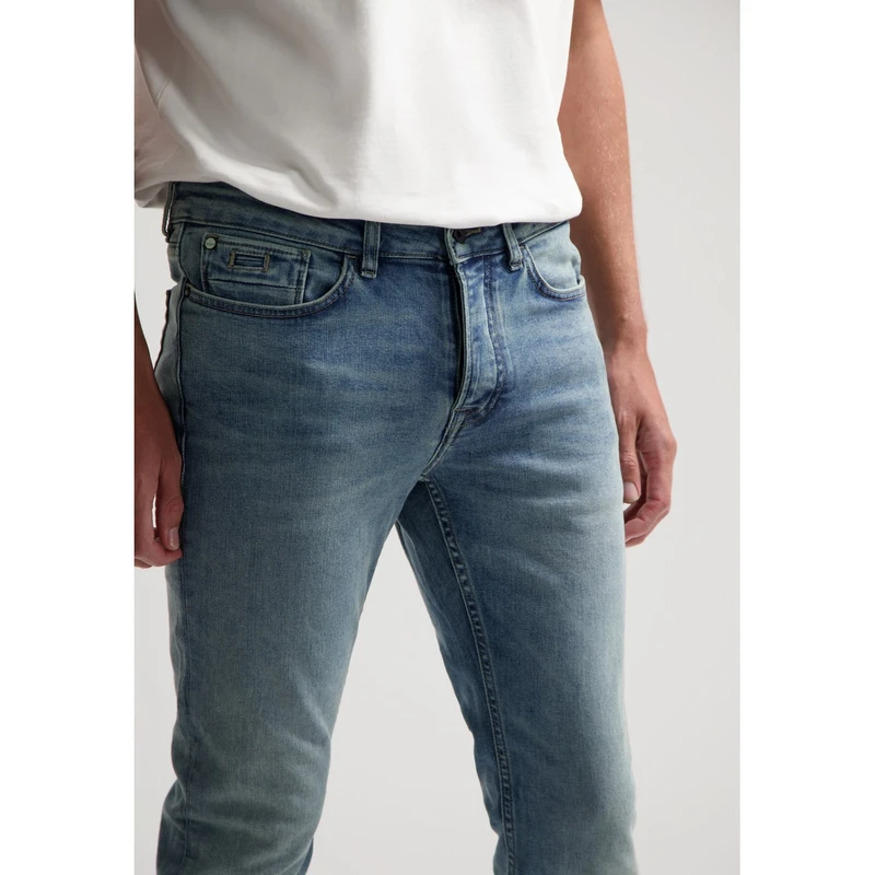 Heren Jeans 551502 Mr. E - Azul Greencast Dstrezzed KOBALT