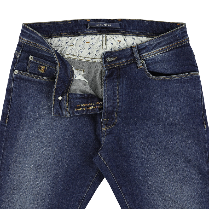 Heren Jeans ATN01S-A25-0638.102 Atelier Noterman DARK BLUE DENIM