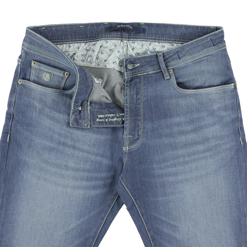 Heren Jeans ATN01S-A29-0638.115 Atelier Noterman MID BLUE DENIM
