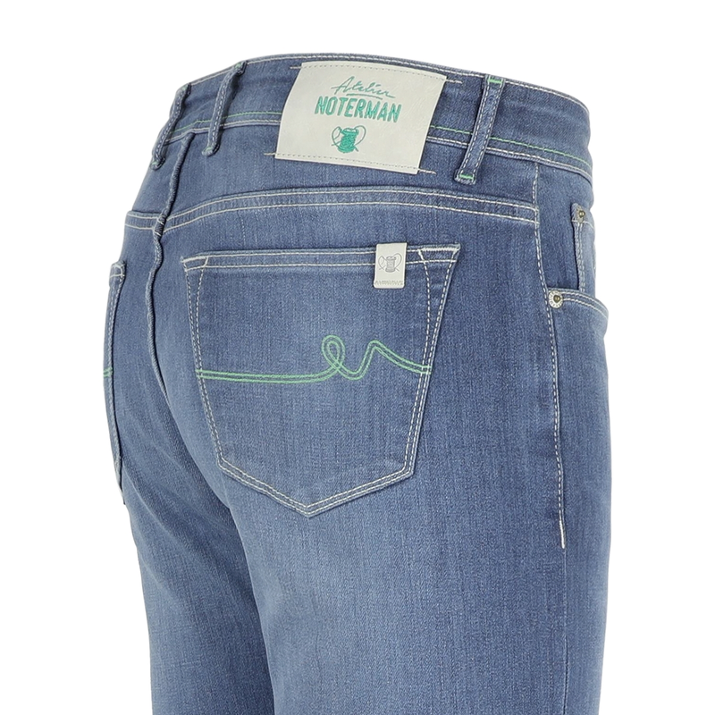 Heren Jeans ATN01S-A29-0638.115 Atelier Noterman MID BLUE DENIM