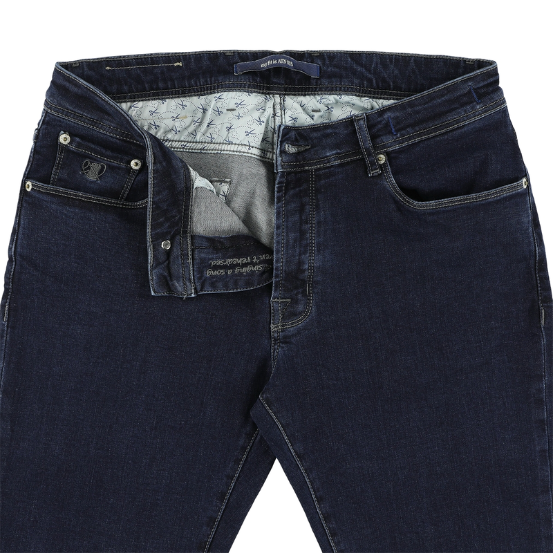 Heren Jeans ATN01S-A35-1484.103 Atelier Noterman DARK BLUE DENIM
