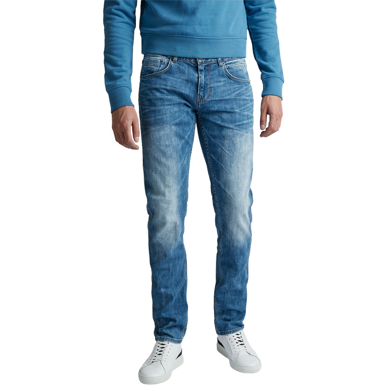 Heren Jeans NIGHTFLIGHT STRETCH SLUB DENIM PME Legend MID BLUE DENIM