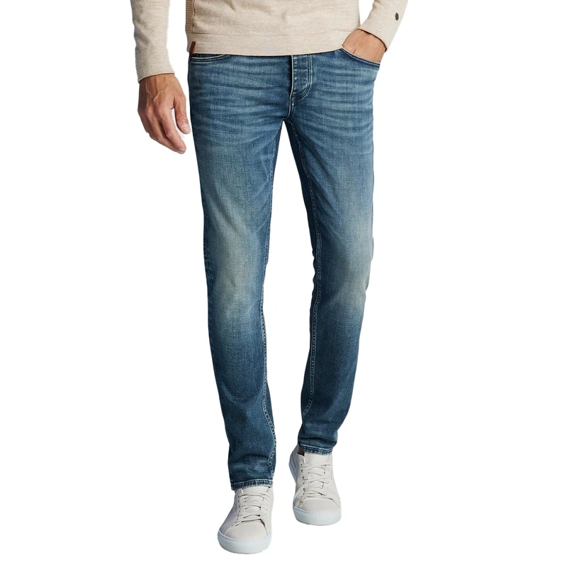 Heren Jeans RISER SLIM ALL TIME BLUE Cast Iron LIGHT BLUE DENIM