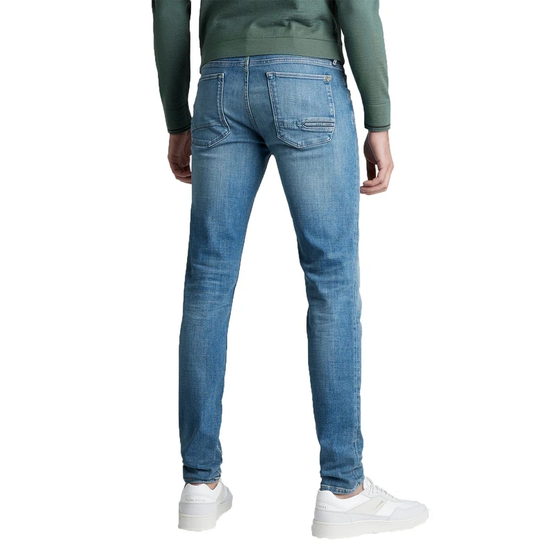 Heren Jeans RISER SLIM SUMMER FRESH TINT Cast Iron BLEACHED BLUE DENIM