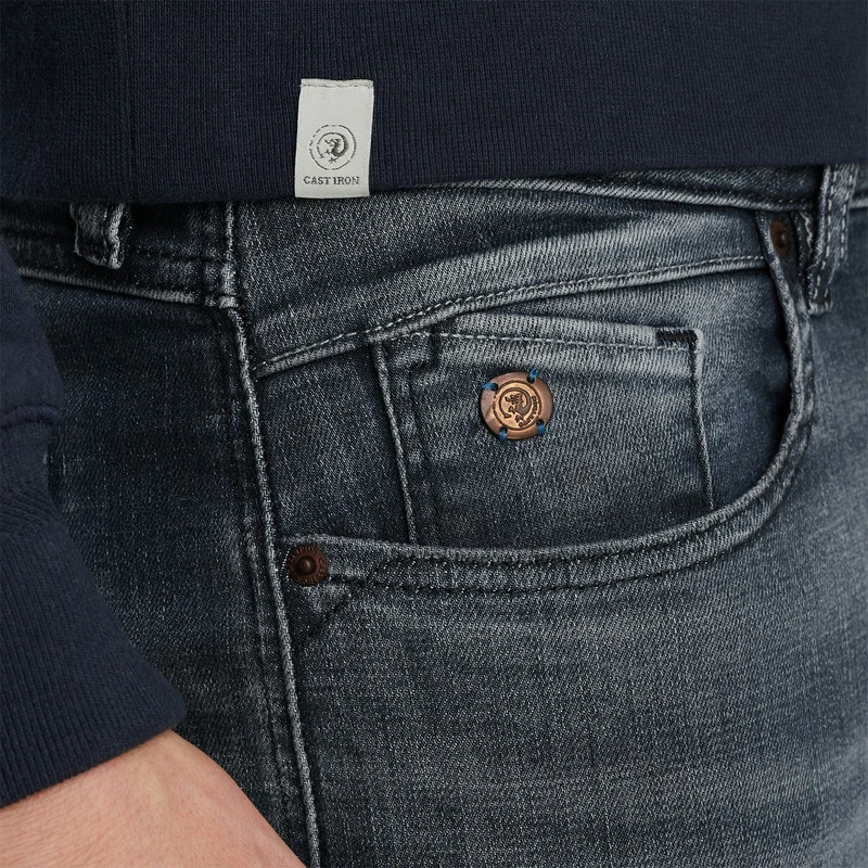 Heren Jeans SHIFTBACK TAPERED MODERN DEEP SLAT Cast Iron DARK BLUE DENIM