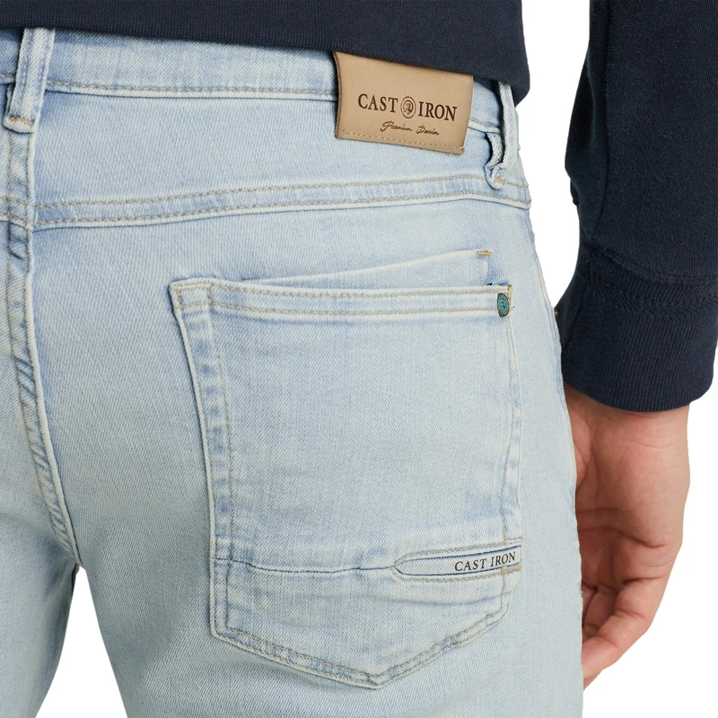 Heren Jeans SHIFTBACK TAPERED SUMMER BLUE SKY Cast Iron MID BLUE DENIM