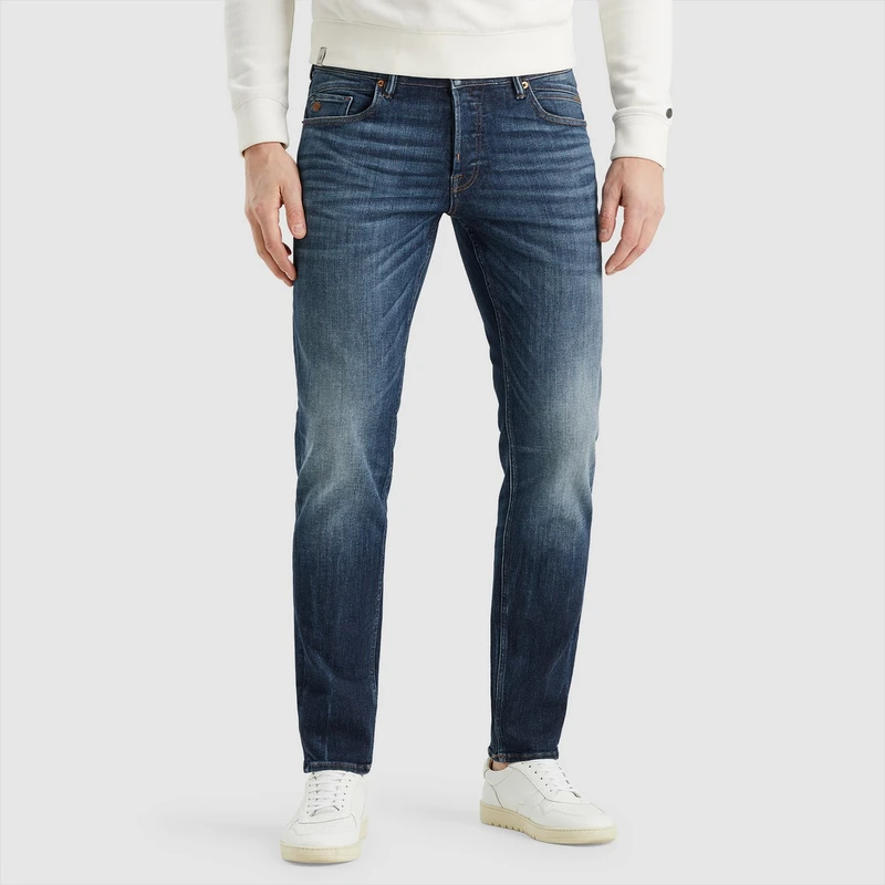 Heren Jeans SHIFTBACK TAPERED Cast Iron MID BLUE DENIM