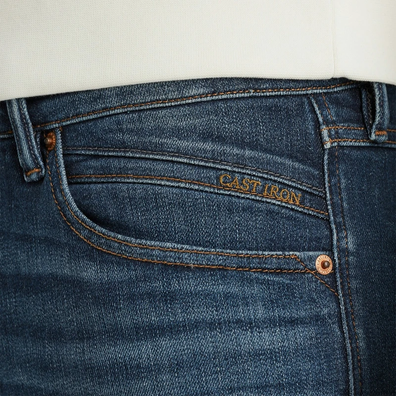 Heren Jeans SHIFTBACK TAPERED Cast Iron MID BLUE DENIM