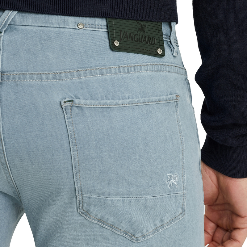 Heren Jeans V850 RIDER BOTANIC REFINED BLUE Vanguard DARK BLUE DENIM