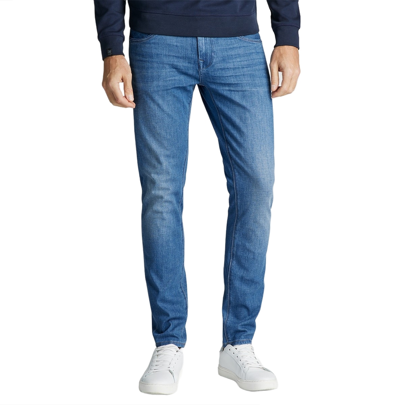Heren Jeans V850 RIDER MID BLUE USED Vanguard MID BLUE DENIM