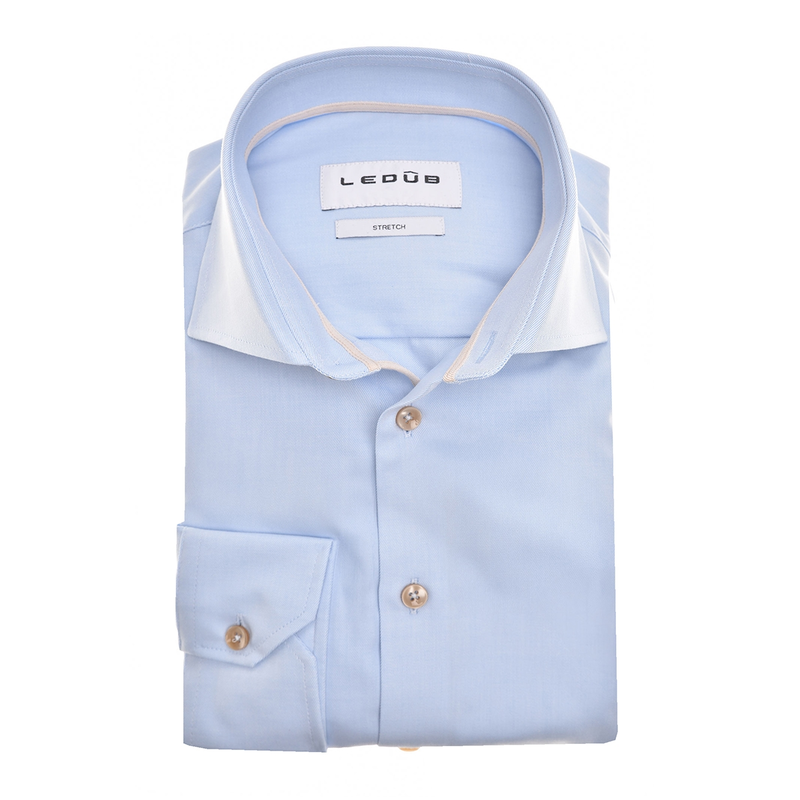 Heren Overhemd 0142832 Ledub BLEU