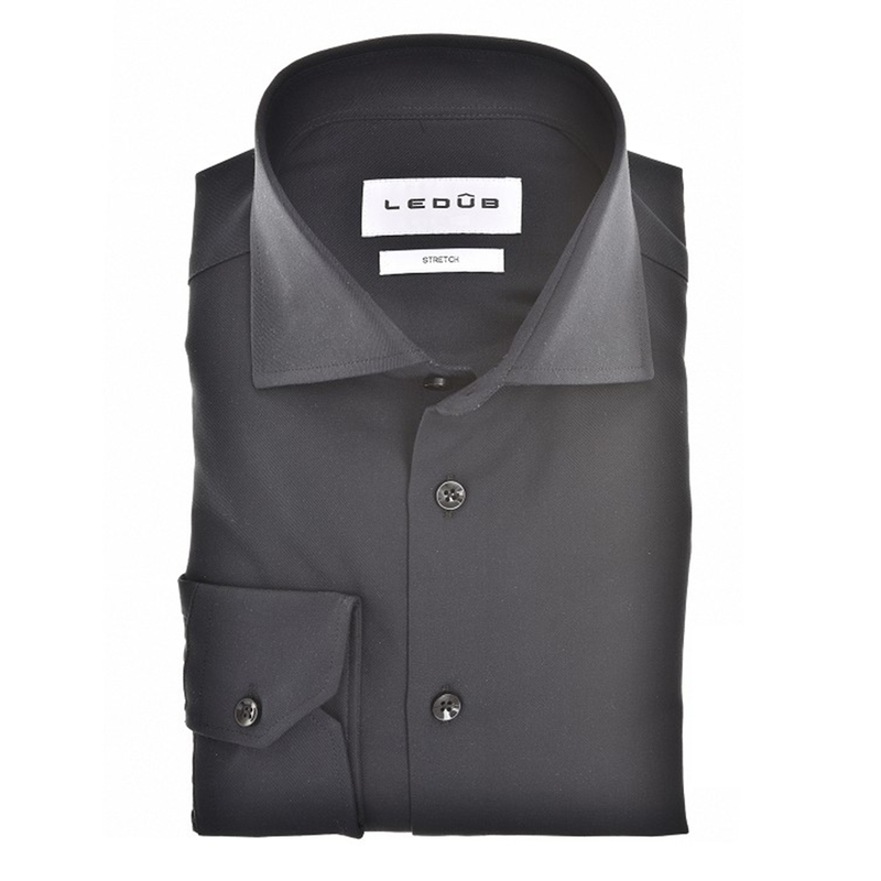 Heren Overhemd 0323516 Ledub ZWART