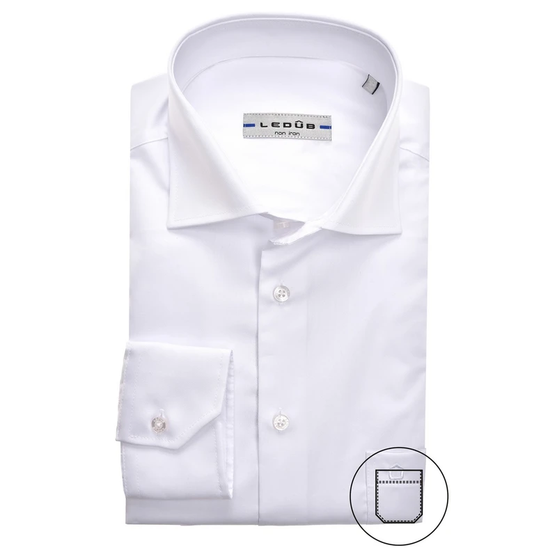 Heren Overhemd 0323708 ML7 Ledub Wit