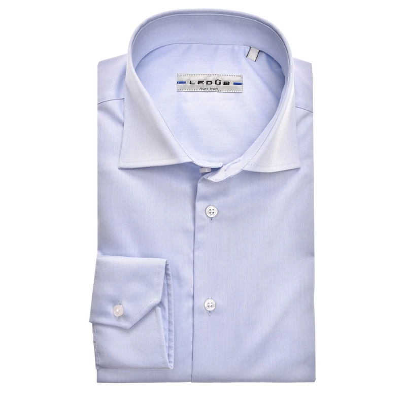 Heren Overhemd 0343718 ML7 Ledub BLEU
