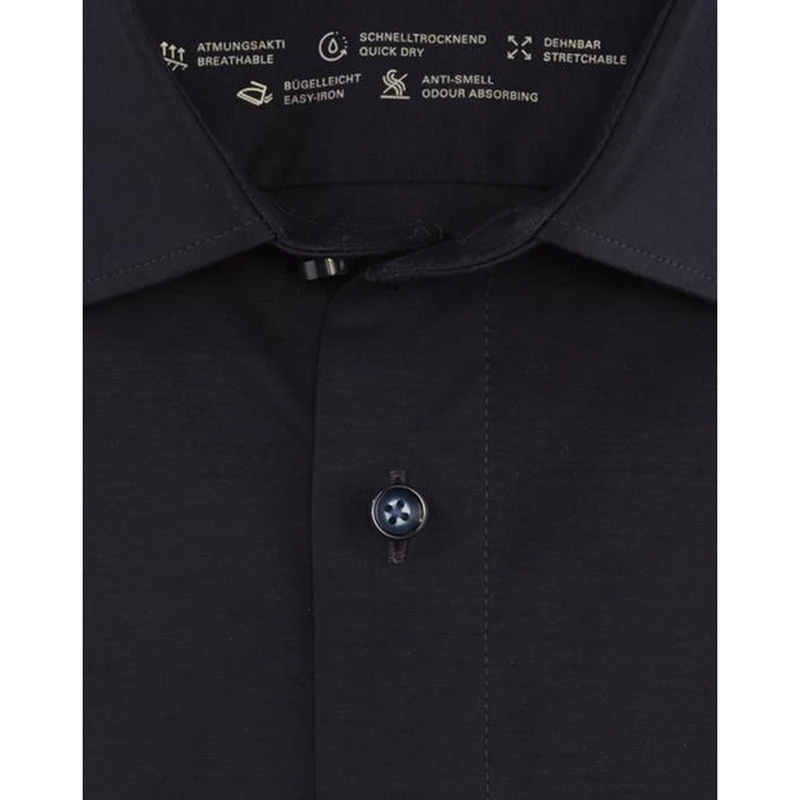 Heren Overhemd 120264 Olymp BLAUW MELE