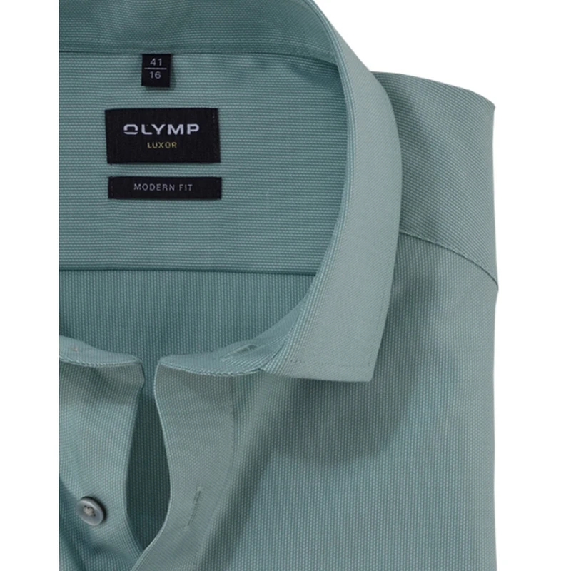 Heren Overhemd 124174 Olymp GROEN