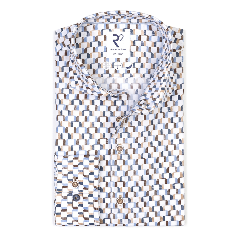 Heren Overhemd 128.WSP.068 R2 BLEU