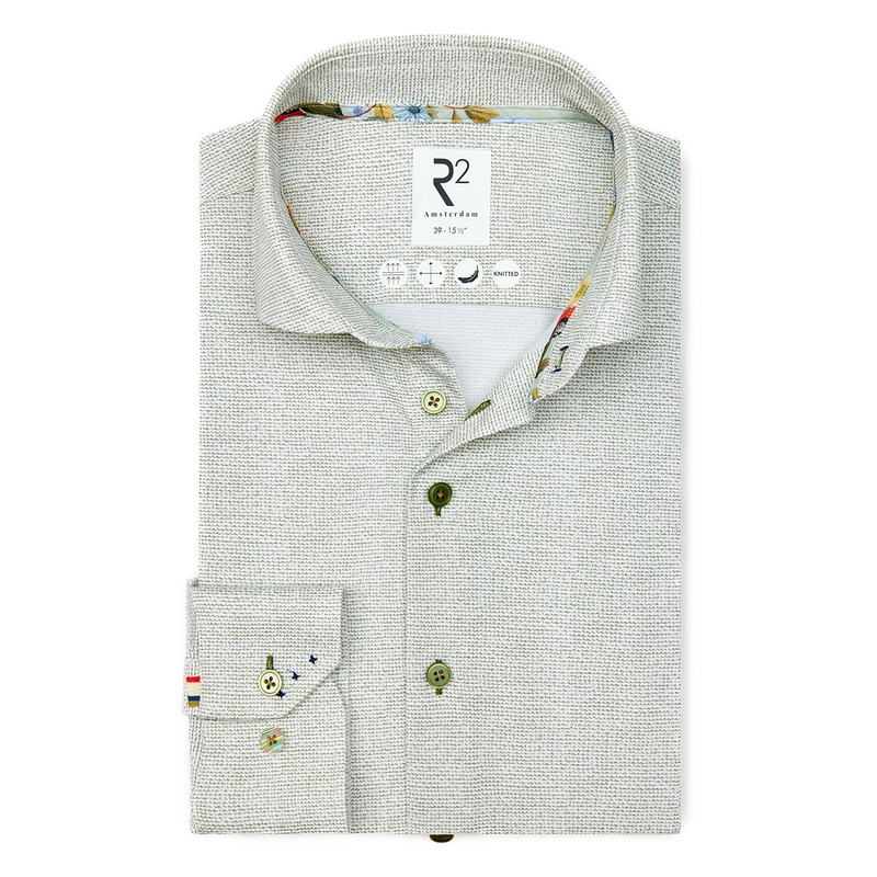 Heren Overhemd 128.WSP.XLS.002 R2 GROEN