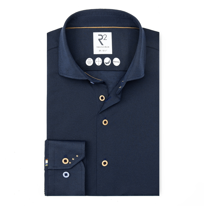 Heren Overhemd 128.WSP.XLS.019 R2 NAVY