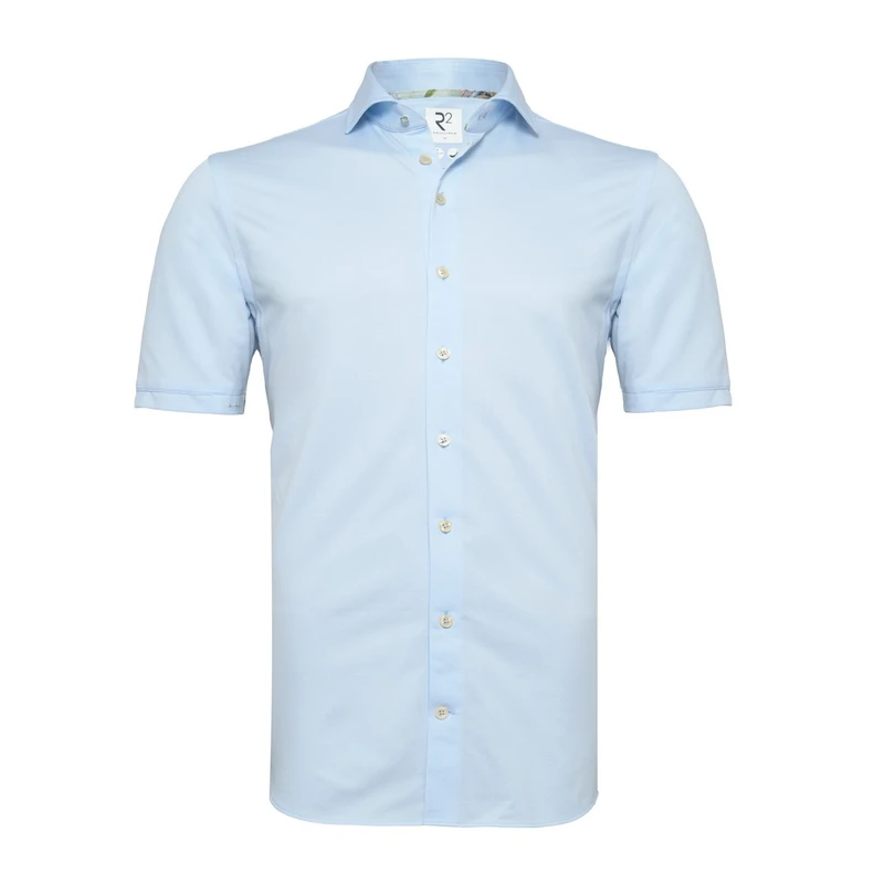 Heren Overhemd 129.WSPSS.001 R2 MIDDEN BLAUW