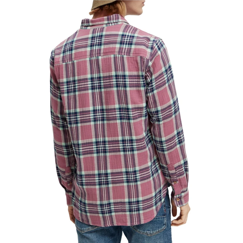 Heren Overhemd 169710 Scotch & Soda BLAUW DESSIN