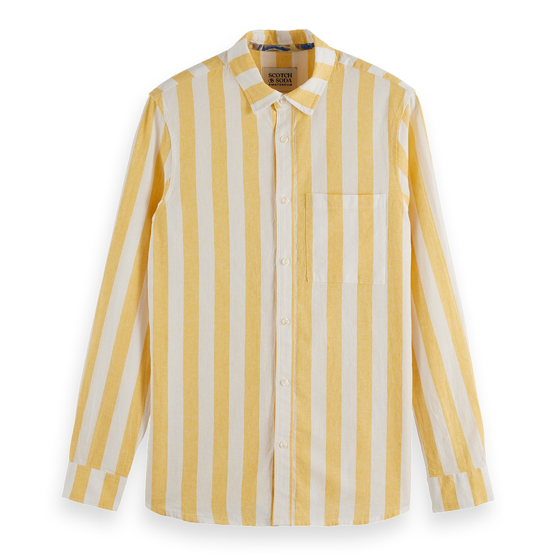 Heren Overhemd 180131.720 Scotch & Soda GEEL