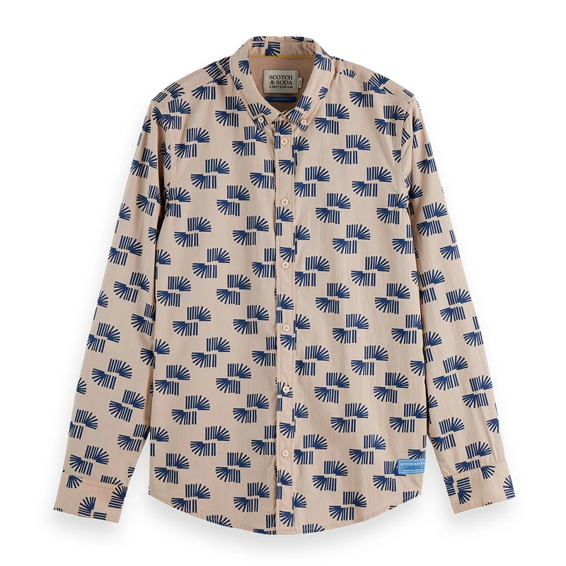 Heren Overhemd 181804.260 Scotch & Soda TAUPE