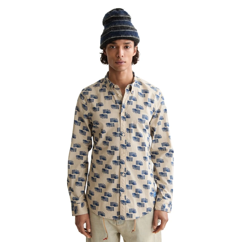 Heren Overhemd 181804.260 Scotch & Soda TAUPE
