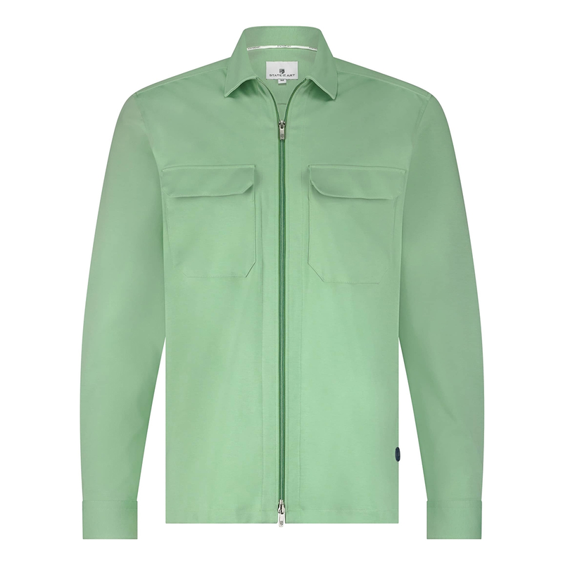 Heren Overhemd 21115134 State of Art GROEN