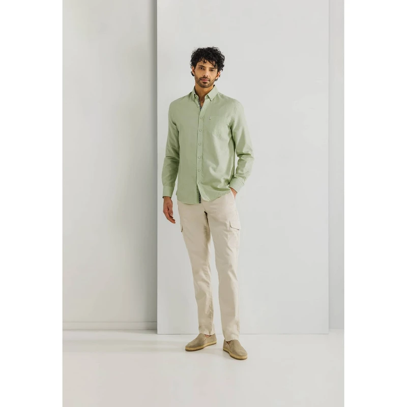 Heren Overhemd 21115276 State of Art GROEN
