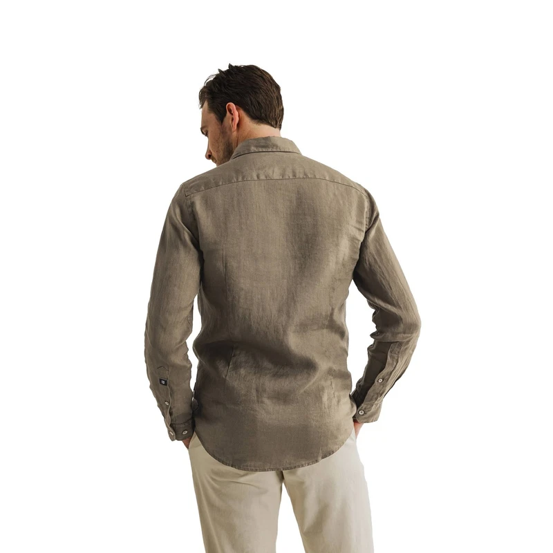 Heren Overhemd 21115342 State of Art TAUPE