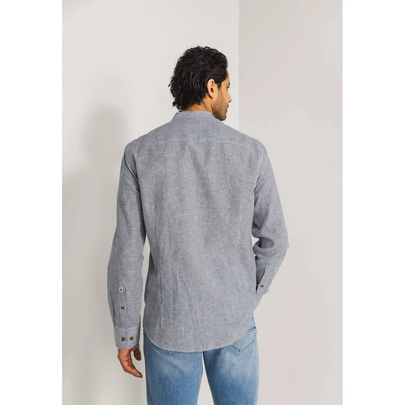 Heren Overhemd 21215354 State of Art BLAUW DESSIN