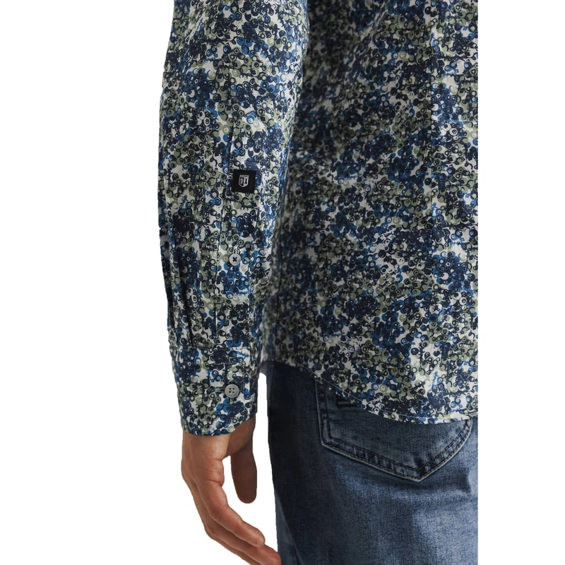 Heren Overhemd 21415019 State of Art BLAUW DESSIN