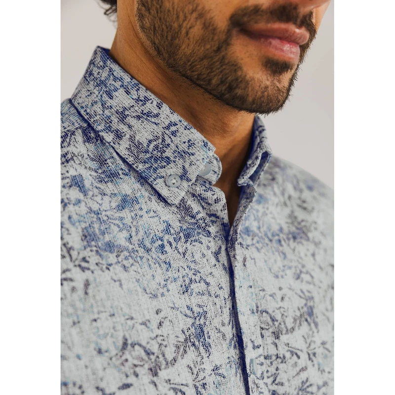 Heren Overhemd 21415314 State of Art MIDDEN BLAUW