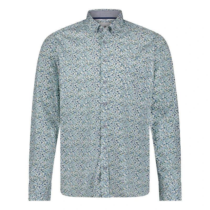 Heren Overhemd 21415344 State of Art BLAUW DESSIN