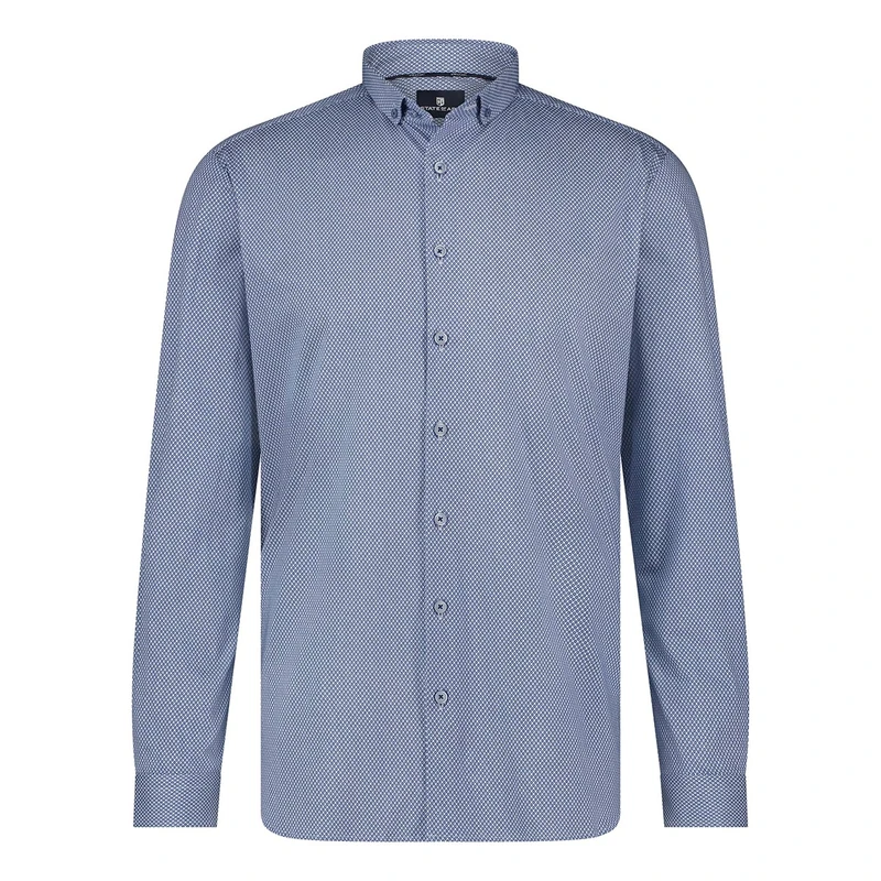 Heren Overhemd 21415380 State of Art BLAUW DESSIN