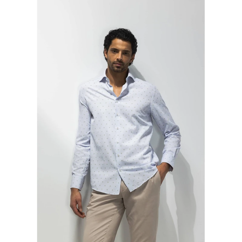 Heren Overhemd 21415764 State of Art BLEU