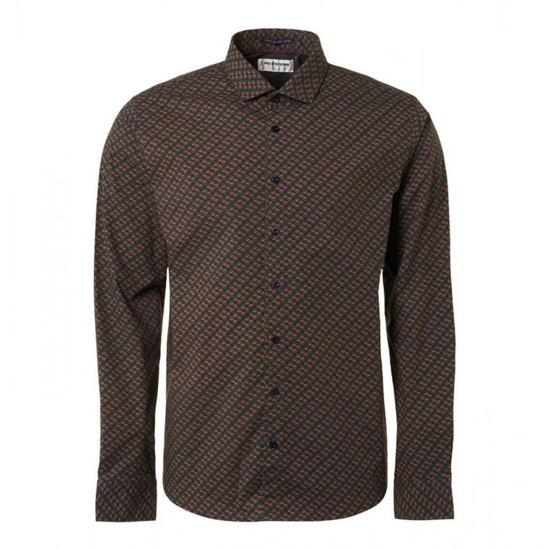 Heren Overhemd 21450836ST No Excess CAMEL