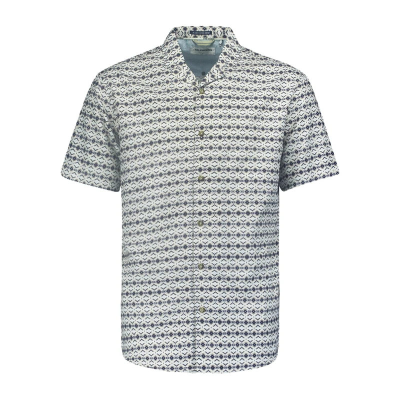 Heren Overhemd 24440429 No Excess MIDDEN BLAUW