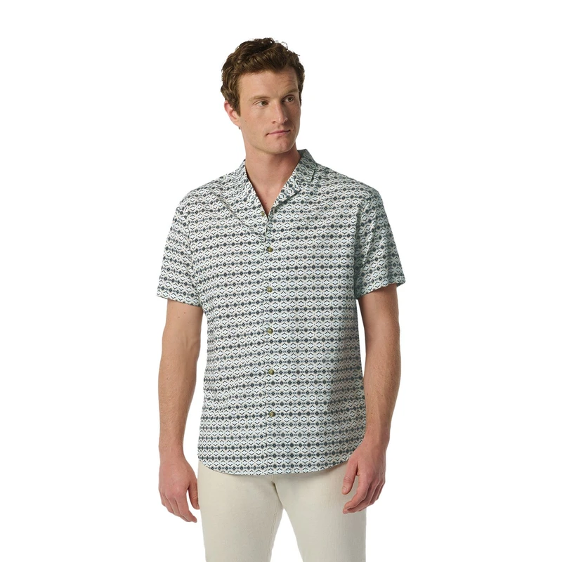Heren Overhemd 24440429 No Excess MIDDEN BLAUW