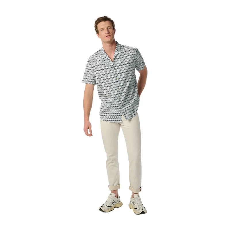 Heren Overhemd 24440429 No Excess MIDDEN BLAUW