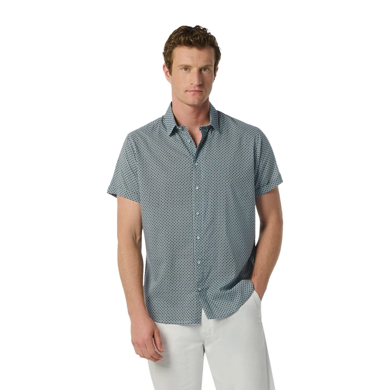 Heren Overhemd 24460432 No Excess MIDDEN BLAUW